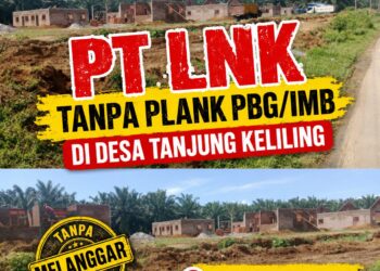 Wadoo!!! Perusahaan PT NLK Tnjung keliling membangun puluhan rumah karyawan tanpa plank PBG/IMB