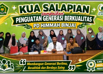 Kepala KUA Salapian sampaikan Penguatan Generasi Berkualitas pada LKD HIMMAH Binjai