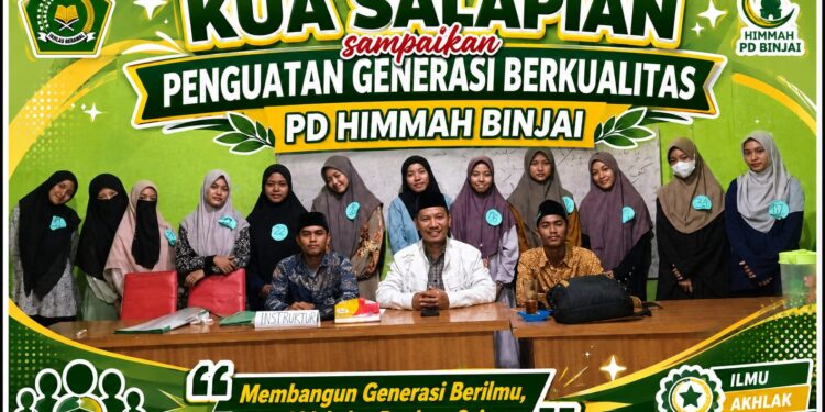 Kepala KUA Salapian sampaikan Penguatan Generasi Berkualitas pada LKD HIMMAH Binjai