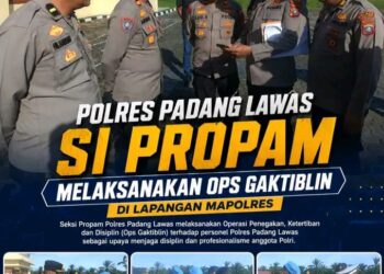 Polres Padang Lawas Si Propam Melaksanakan Ops Gaktiblin Di Lapangan Mapolres